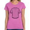 Montangelo Women's Heavy Cotton 100% Cotton T Shirt Thumbnail