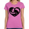 Montangelo Women's Heavy Cotton 100% Cotton T Shirt Thumbnail