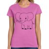 Montangelo Women's Heavy Cotton 100% Cotton T Shirt Thumbnail