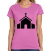Montangelo Women's Heavy Cotton 100% Cotton T Shirt Thumbnail
