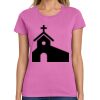 Montangelo Women's Heavy Cotton 100% Cotton T Shirt Thumbnail