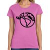Montangelo Women's Heavy Cotton 100% Cotton T Shirt Thumbnail