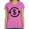 Montangelo Women's Heavy Cotton 100% Cotton T Shirt Thumbnail
