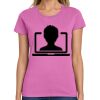 Montangelo Women's Heavy Cotton 100% Cotton T Shirt Thumbnail