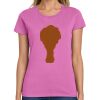 Montangelo Women's Heavy Cotton 100% Cotton T Shirt Thumbnail