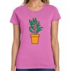 Montangelo Women's Heavy Cotton 100% Cotton T Shirt Thumbnail