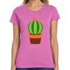 Montangelo Women's Heavy Cotton 100% Cotton T Shirt Thumbnail