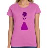 Montangelo Women's Heavy Cotton 100% Cotton T Shirt Thumbnail