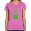 Montangelo Women's Heavy Cotton 100% Cotton T Shirt Thumbnail