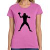 Montangelo Women's Heavy Cotton 100% Cotton T Shirt Thumbnail