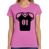 Montangelo Women's Heavy Cotton 100% Cotton T Shirt Thumbnail