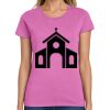 Montangelo Women's Heavy Cotton 100% Cotton T Shirt Thumbnail