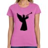 Montangelo Women's Heavy Cotton 100% Cotton T Shirt Thumbnail