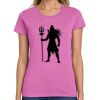 Montangelo Women's Heavy Cotton 100% Cotton T Shirt Thumbnail