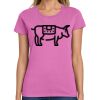 Montangelo Women's Heavy Cotton 100% Cotton T Shirt Thumbnail