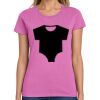 Montangelo Women's Heavy Cotton 100% Cotton T Shirt Thumbnail
