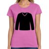 Montangelo Women's Heavy Cotton 100% Cotton T Shirt Thumbnail