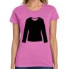 Montangelo Women's Heavy Cotton 100% Cotton T Shirt Thumbnail