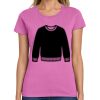 Montangelo Women's Heavy Cotton 100% Cotton T Shirt Thumbnail