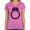 Montangelo Women's Heavy Cotton 100% Cotton T Shirt Thumbnail