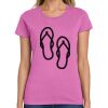 Montangelo Women's Heavy Cotton 100% Cotton T Shirt Thumbnail