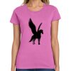 Montangelo Women's Heavy Cotton 100% Cotton T Shirt Thumbnail