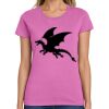 Montangelo Women's Heavy Cotton 100% Cotton T Shirt Thumbnail
