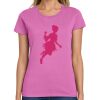 Montangelo Women's Heavy Cotton 100% Cotton T Shirt Thumbnail
