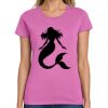 Montangelo Women's Heavy Cotton 100% Cotton T Shirt Thumbnail