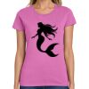Montangelo Women's Heavy Cotton 100% Cotton T Shirt Thumbnail