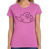 Montangelo Women's Heavy Cotton 100% Cotton T Shirt Thumbnail