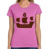 Montangelo Women's Heavy Cotton 100% Cotton T Shirt Thumbnail
