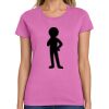 Montangelo Women's Heavy Cotton 100% Cotton T Shirt Thumbnail