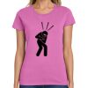 Montangelo Women's Heavy Cotton 100% Cotton T Shirt Thumbnail