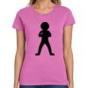 Montangelo Women's Heavy Cotton 100% Cotton T Shirt Thumbnail