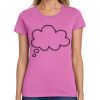 Montangelo Women's Heavy Cotton 100% Cotton T Shirt Thumbnail