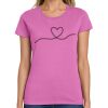 Montangelo Women's Heavy Cotton 100% Cotton T Shirt Thumbnail
