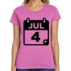 Montangelo Women's Heavy Cotton 100% Cotton T Shirt Thumbnail