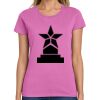 Montangelo Women's Heavy Cotton 100% Cotton T Shirt Thumbnail