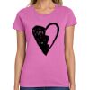 Montangelo Women's Heavy Cotton 100% Cotton T Shirt Thumbnail
