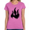 Montangelo Women's Heavy Cotton 100% Cotton T Shirt Thumbnail